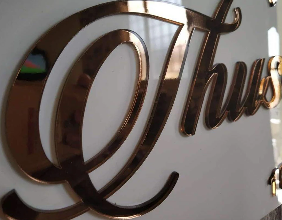 ACP Plate with Acrylic 3D Letters in Dubai