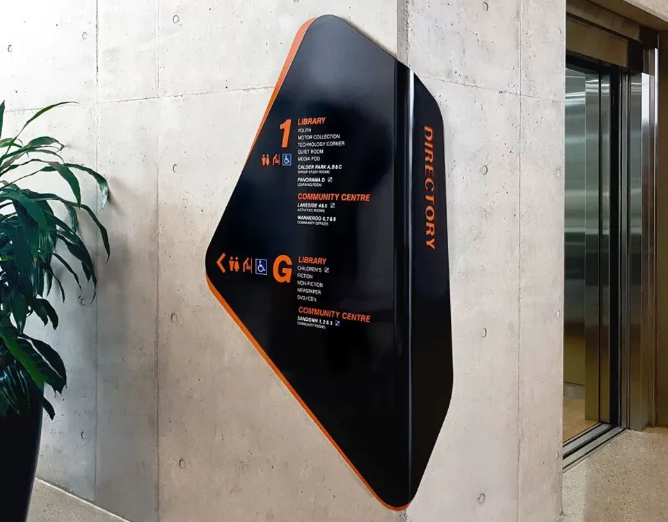 Acrylic with Vinyl Cut Letters in Dubai