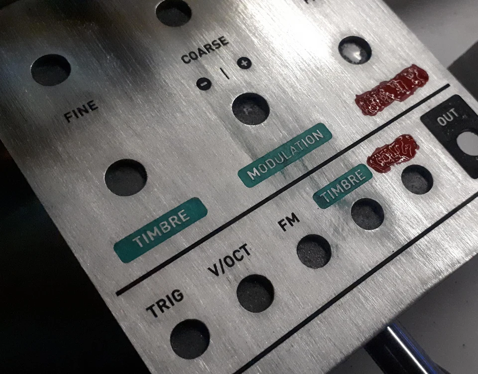 Aluminum Label with Engraving & Coloring in Dubai