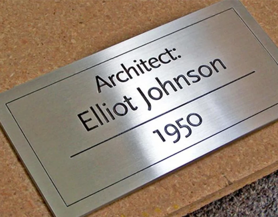 Aluminum profile with Vinyl Cut Letters in Dubai