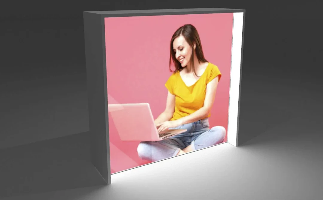 Backlit Exhibition Counter in Dubai