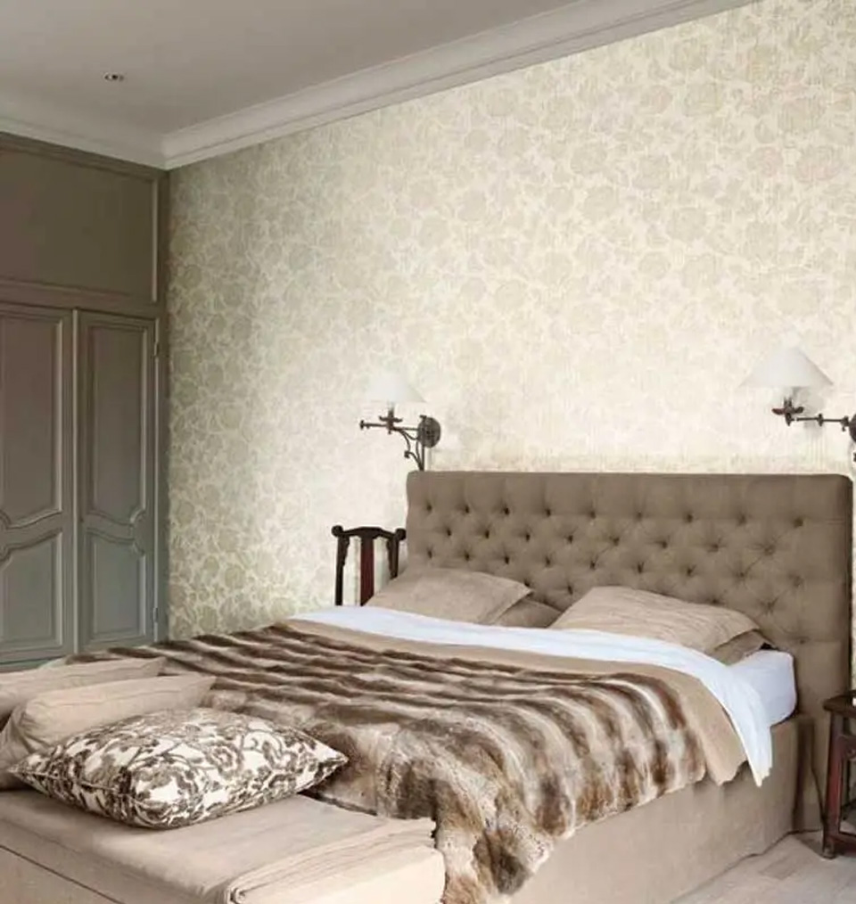 Bedroom wallpaper design in Dubai