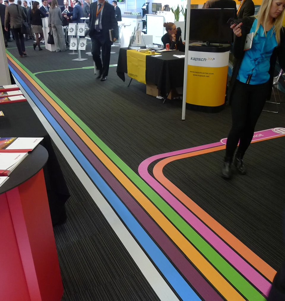 Floor direction stickers in Dubai