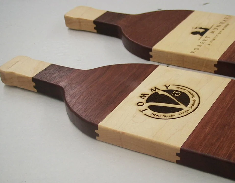 Wooden Sheet Label with Laser Engraving in Dubai