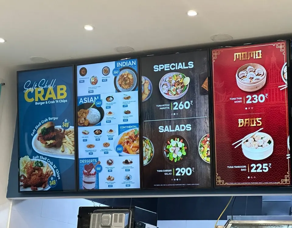 Menu Poster Board + Duratrance in Dubai