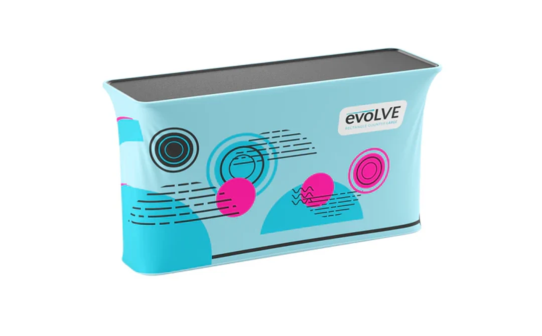 Rectangular Shape Fabric Exhibition Counter in Dubai