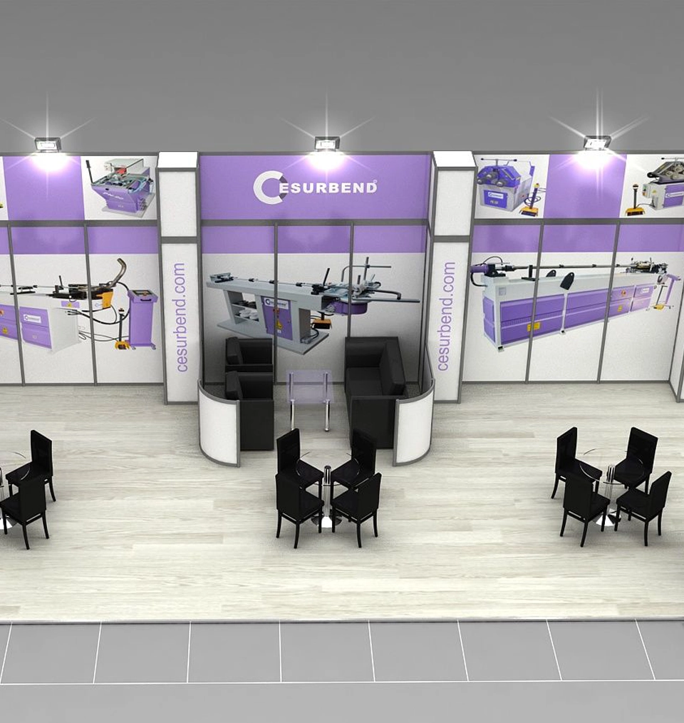 shell scheme exhibition graphics in Dubai