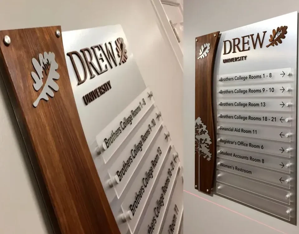 SS + Wooden + Acrylic with Vinyl Cut letters in Dubai