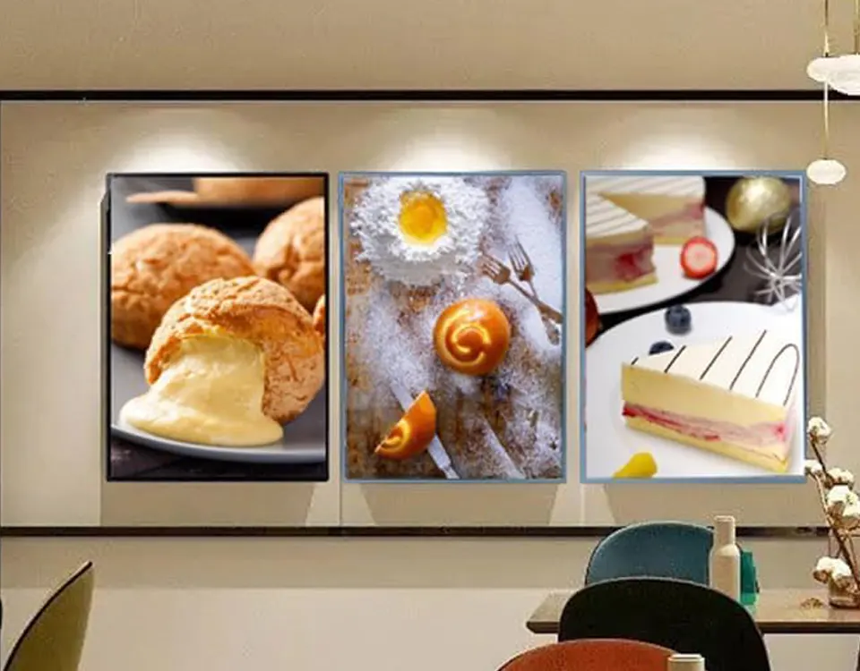 Wooden Light Box with Poster in Dubai